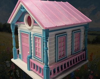 Classic Countryside Birdhouse Rustic Garden Accessory 3D Printed