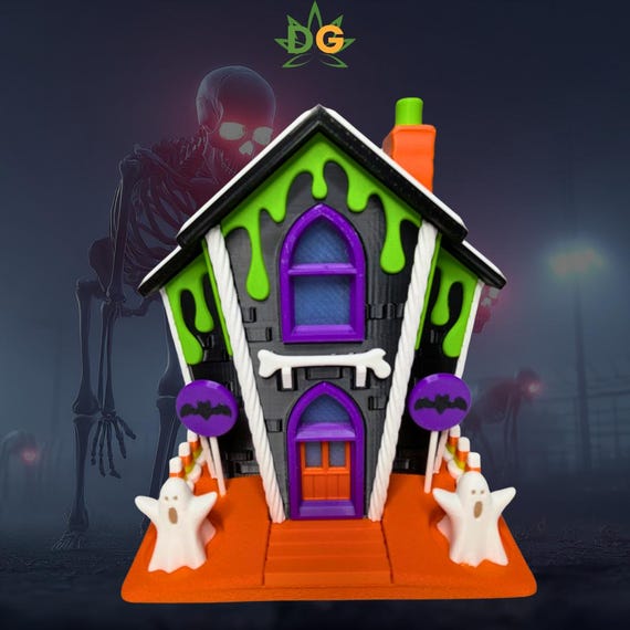 3D Printed Haunted Gingerbread House: Spooky Halloween Decor
