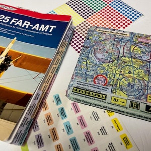2025 ASA FAR AMT Book with TABs for Aviation Mechanics & Complimentary Gifts
