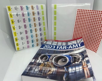 ASA FAR AMT Book TABs For Aviation Mechanics