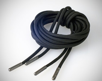 Cordones para botas de paracord 550 negros