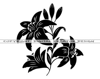 Free Free 266 Vector Lily Flower Svg SVG PNG EPS DXF File