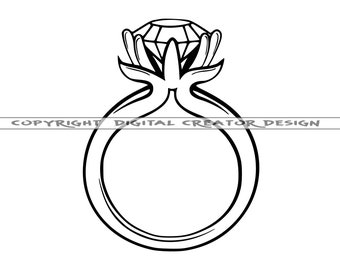 Wedding Ring Clipart Etsy