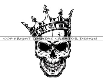 Download King Skull Svg Etsy