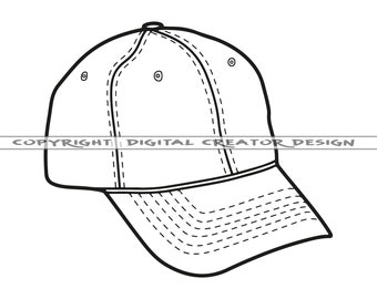 Download Baseball Cap Svg Etsy