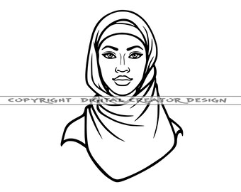 Download Hijab Svg Etsy