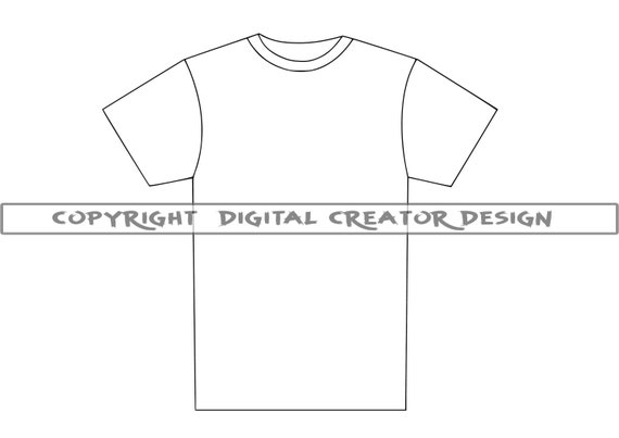 Download T Shirt Outline 2 Svg Shirt Svg T Shirt Clipart Shirt Etsy