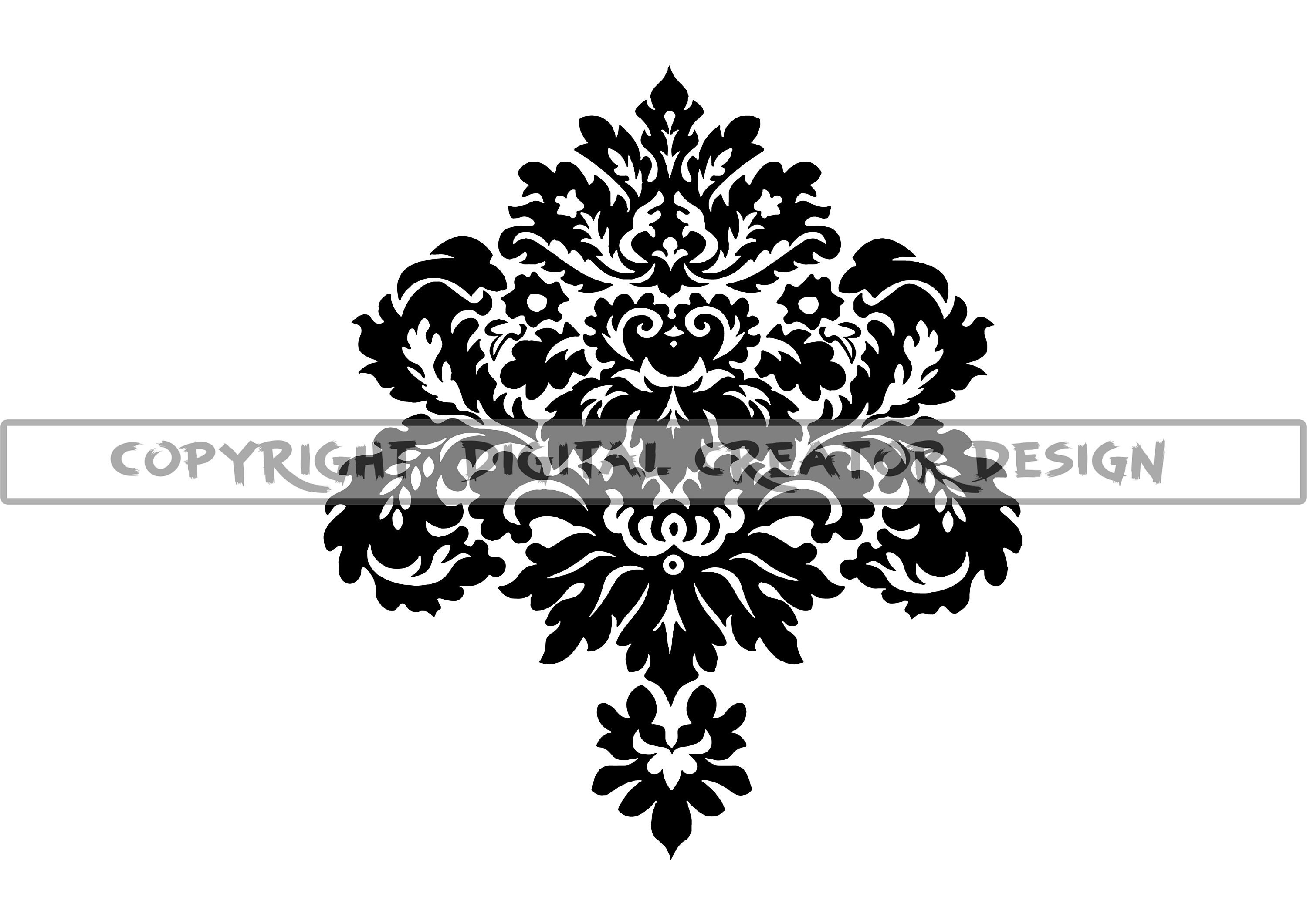 Damask Pattern Bundle SVG Damask Bundle SVG Seamless Etsy