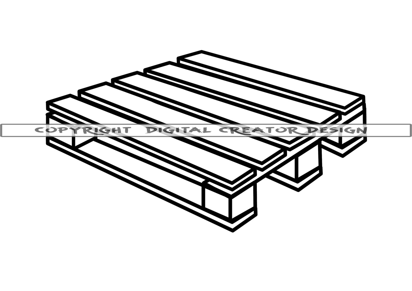 Pallet Outline SVG Pallet SVG Warehouse SVG Pallet Clipart Etsy