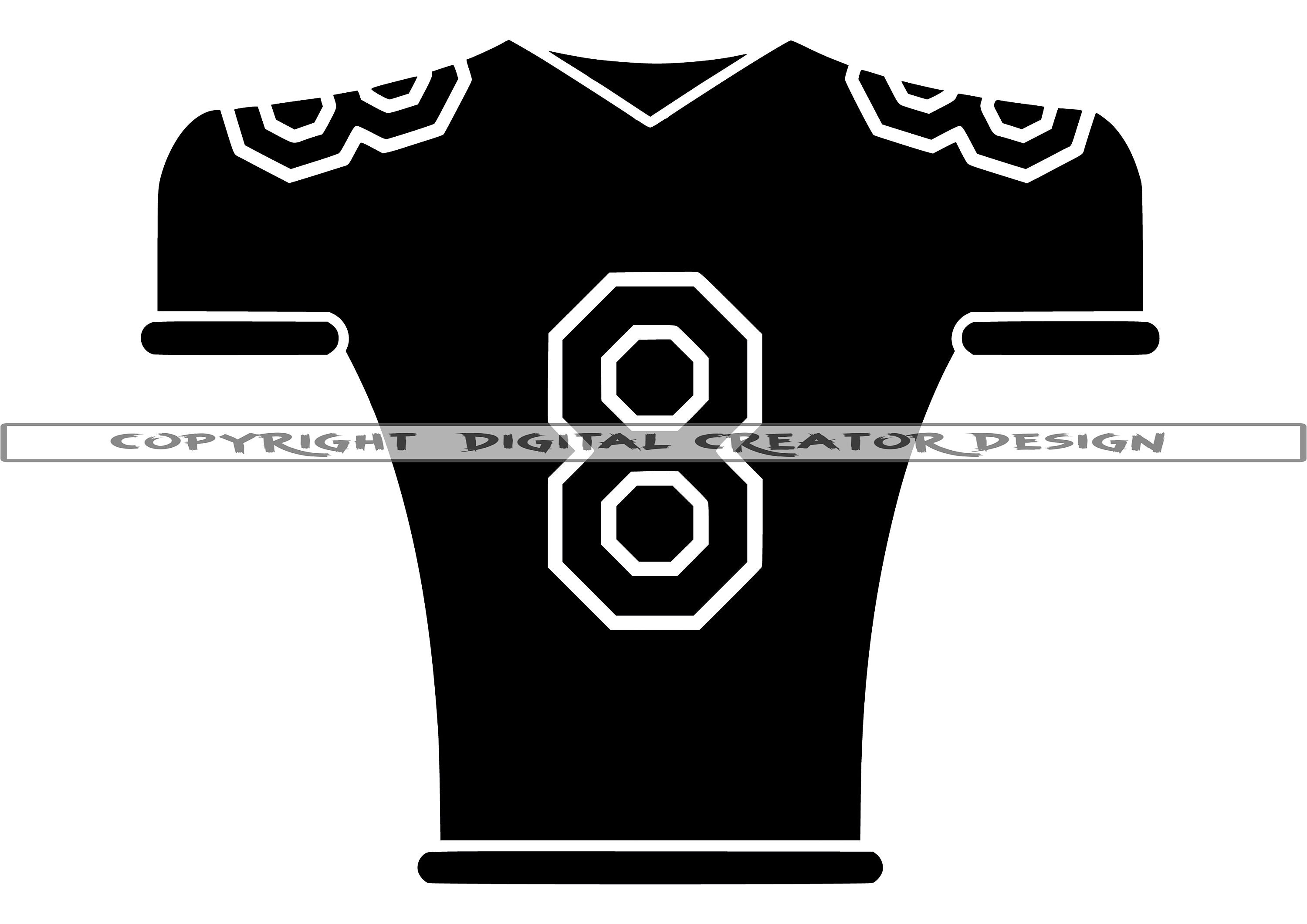 Football Jersey Outline SVG TShirt SVG Sports Jersey Etsy