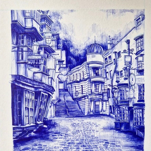 Diagon Alley Art Printables - Etsy