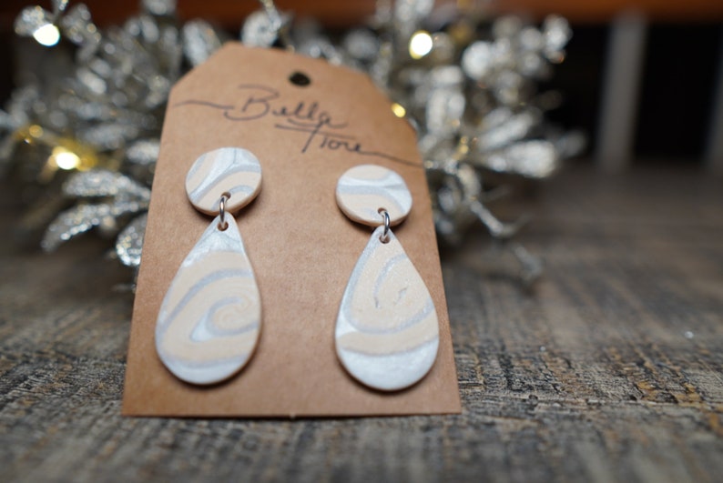 Nudes /& Neutrals collectionTeardrop shape hypoallergenic studs