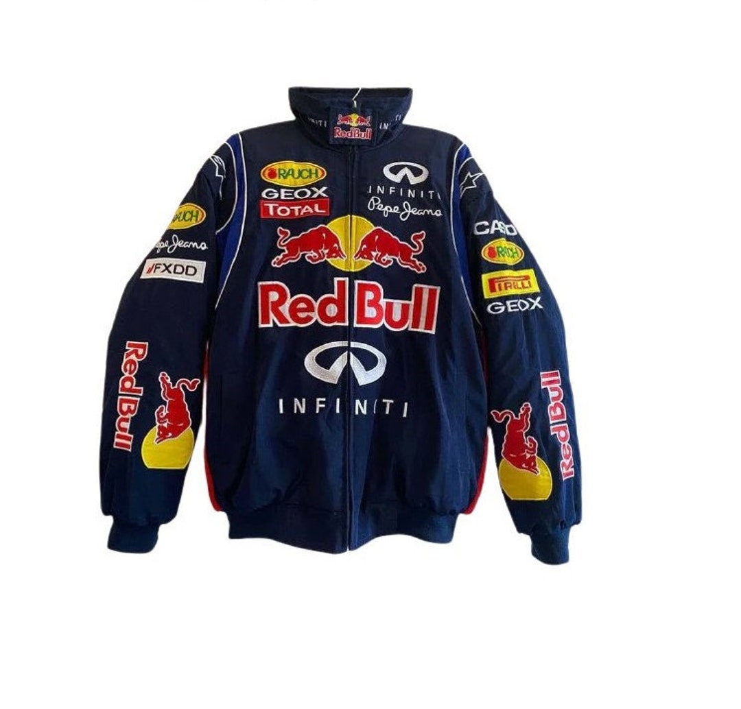 Vintage Bomber Jacket Racing Formula 1 Redbull Etsy
