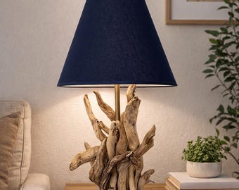 手作り流木テーブルランプ - 木製デスクランプ - Etsy 日本
