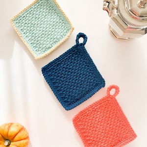Organic cotton potholder/trivet