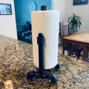 Buy Black Pipe Paper Towel Holder Industrial Rustic Paper Towel