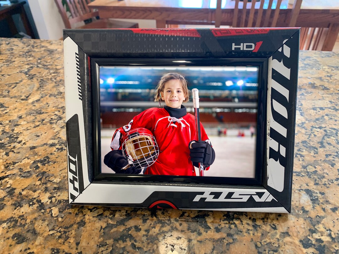 Hockey Stick Frame Hockey Stick Photo Frame 8 X 10 5 X 7 4 X 6 Etsy