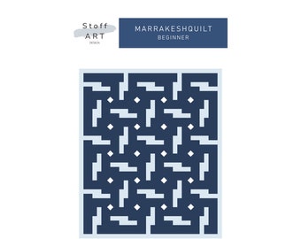 Marrakesh Quiltpatroon PDF Download - origineel modern quiltontwerp