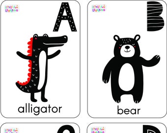 Baby High Contrast Alphabet Flash Card