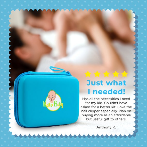 Kit de cuidado de la salud y aseo del bebé, juego portátil de cuidado de  seguridad para bebés, kit esencial para bebés para recién nacido (azul 18  en