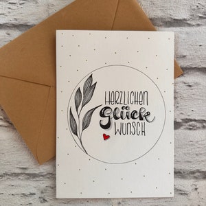 tarjeta de felicitación de cumpleaños manuscrita