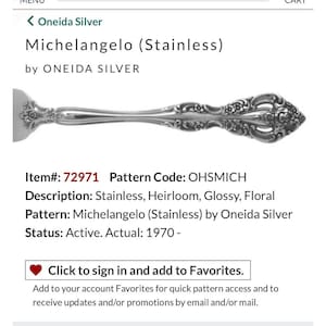 Oneida Michelangelo 5-Piece Silver Plated Salad Forks Set