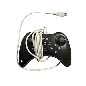 Nintendo Wii U Pro Controller Black Wired USB Model WUP-005 gaming accessories