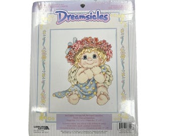Dreamsicles Counted Cross Stitch Kit 113330 Snuggle Blanket Leisure Arts 1998