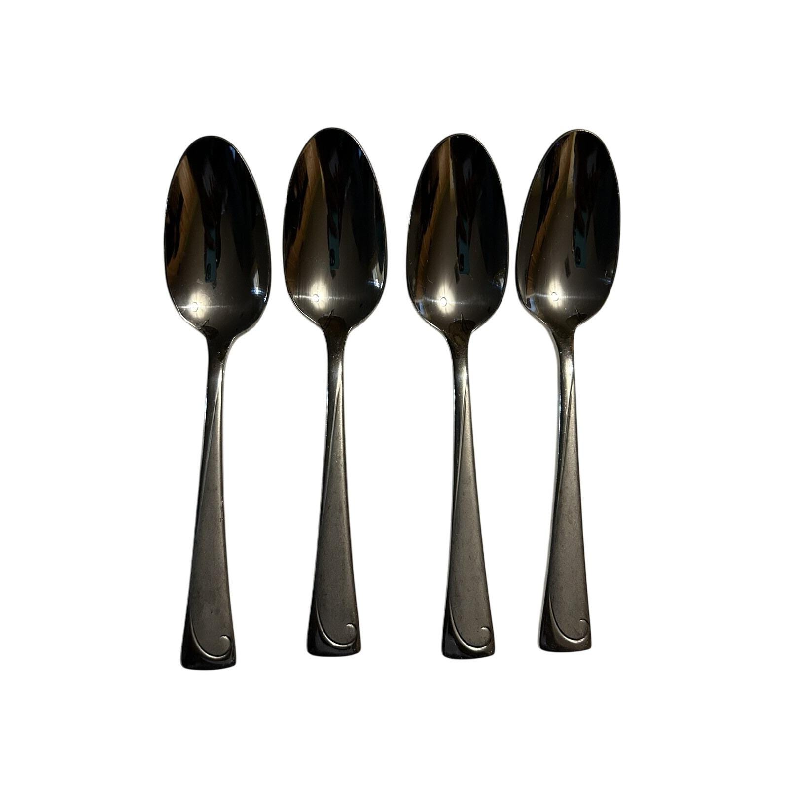 Oneida Satinique Stainless Steel Teaspoons – Set Of 4 – 6" – Unused In Plastic