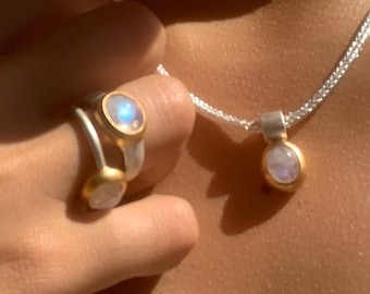 Moonstone ring