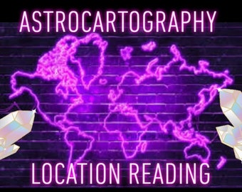 Astrocartography Written or Video |  AstroMapping | location astrology | relocation astrology reading | energy | manifestation |