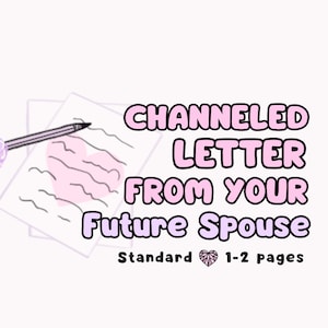 Carta canalizada de tu futuro cónyuge