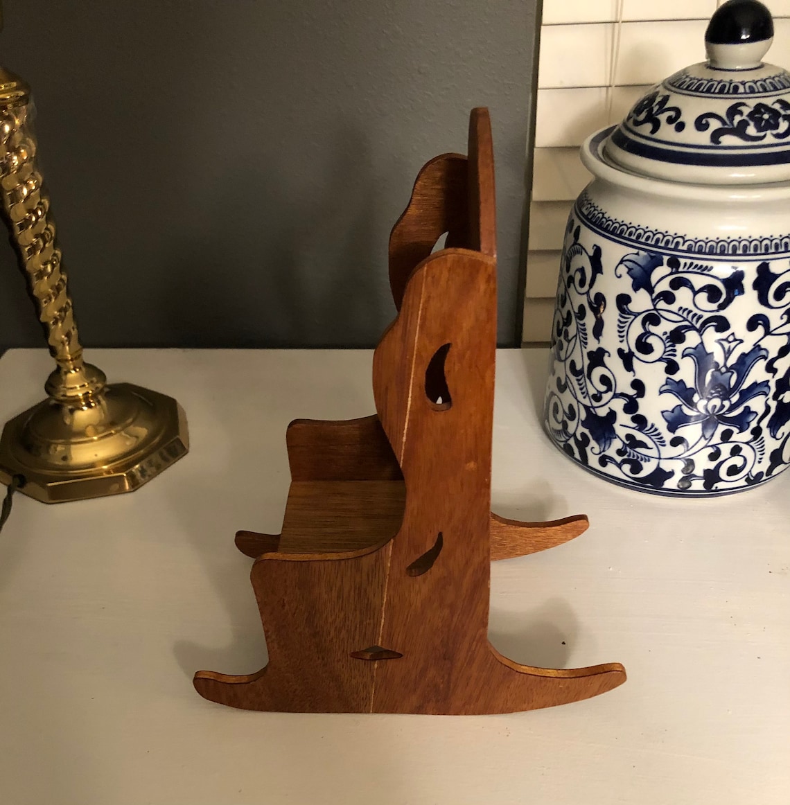 Vintage/antique Wooden Doll Rocking Chair Handmade & Crafted | Etsy