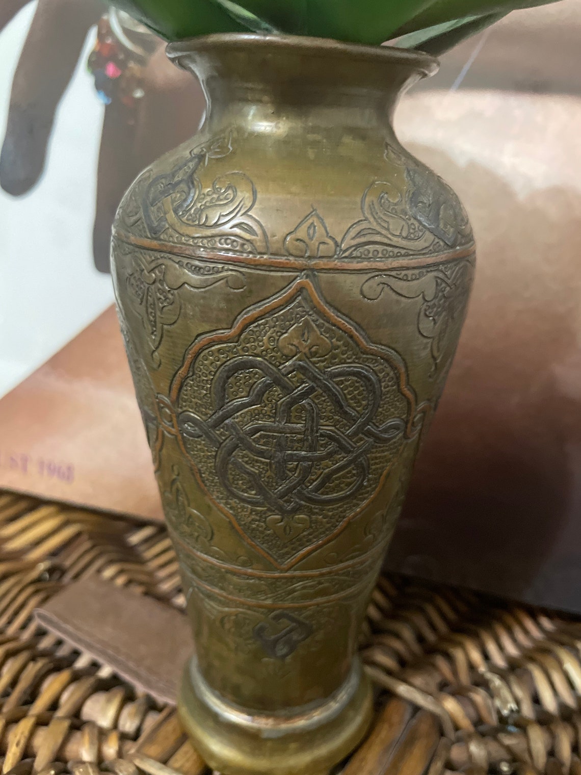 Vintage/ Antique Copper Vase With Ornate Details and Design Etsy