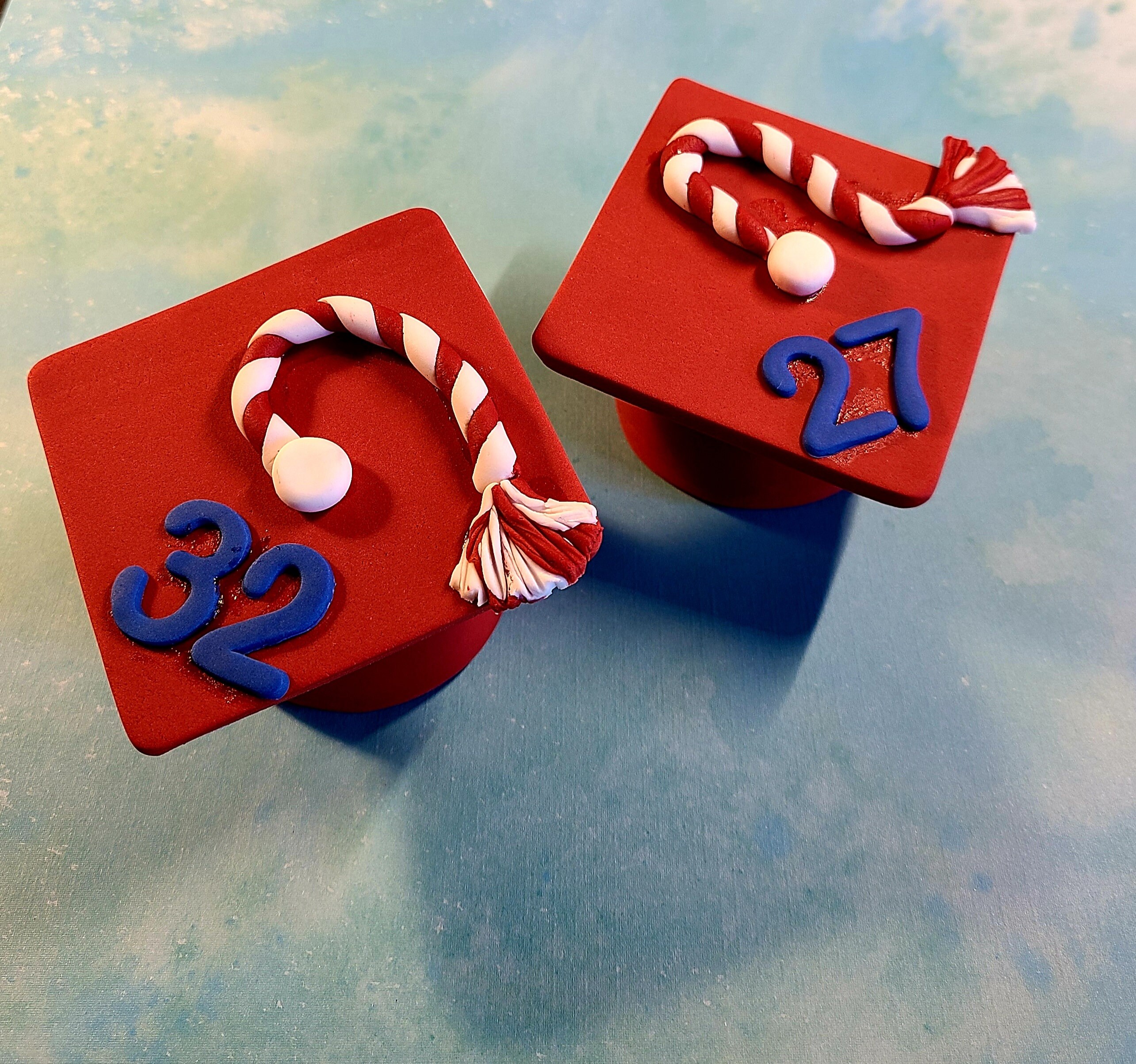 Custom Edible Graduation Cap Fondant Cake Topper custom Etsy