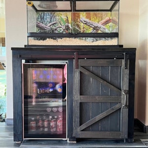 Coffee/Wine Bar with Barn Door PICKUP ONLY