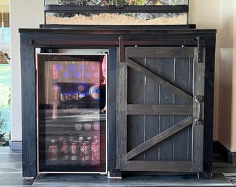 Coffee/Wine Bar with Barn Door