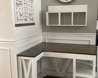 Farmhouse style computer sale desk