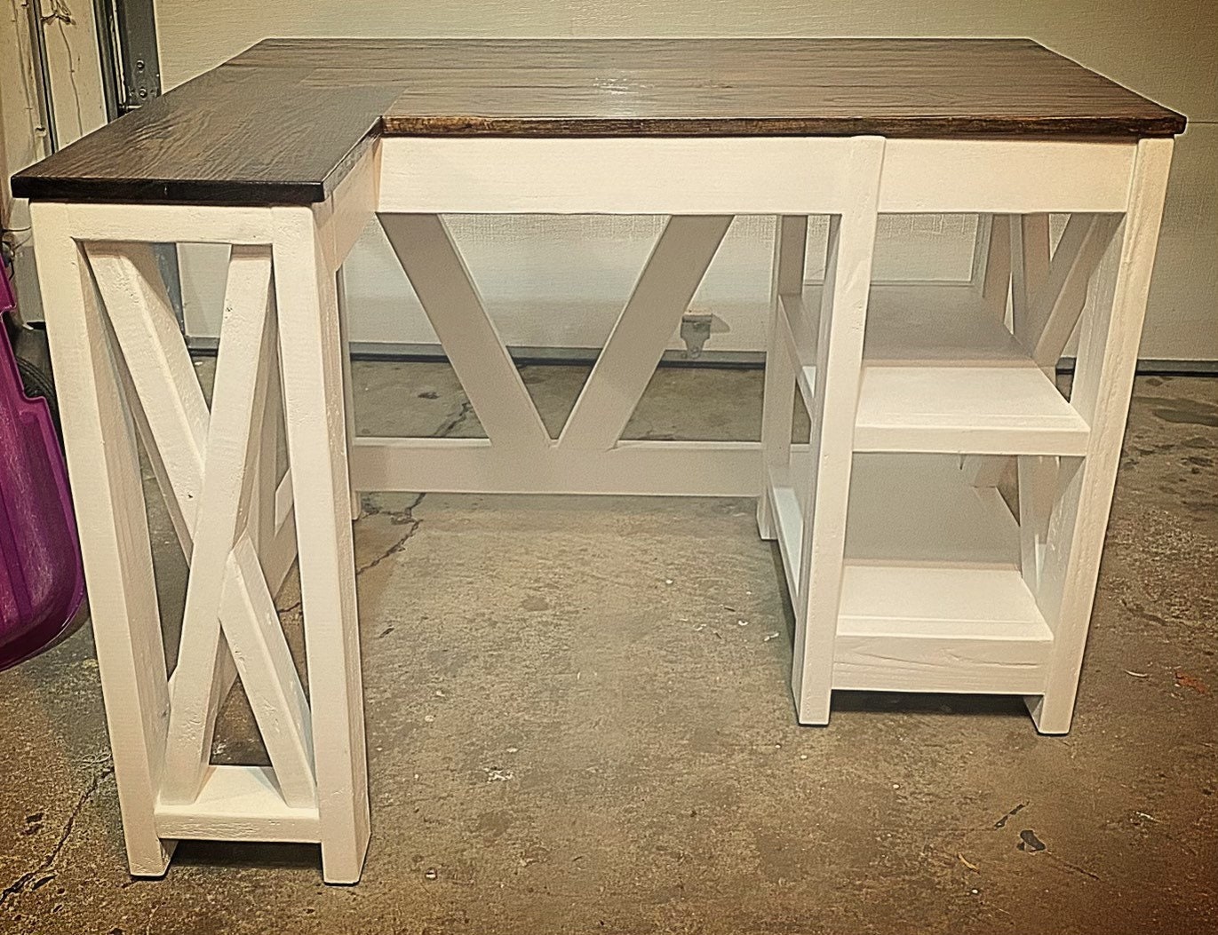 White farmhouse 2024 corner desk