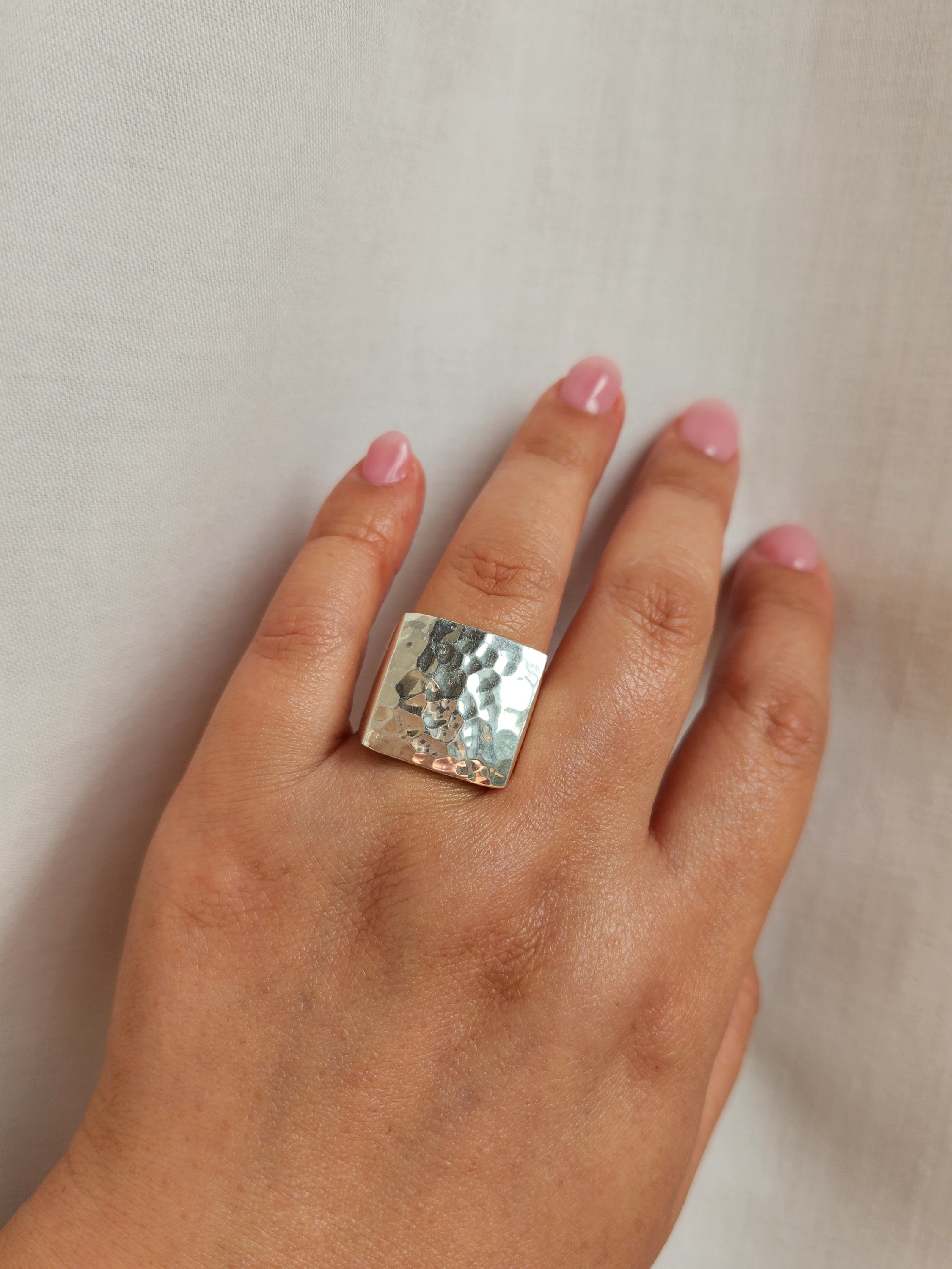 Offspring silver ring with pavé diamonds | Georg Jensen
