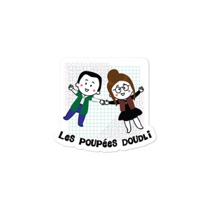 Autocollants découpés sur mesure Poupée Doudli