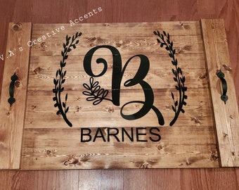 Rustic Wood Stove Top Cover | Noodle Board, Kitchen Decor