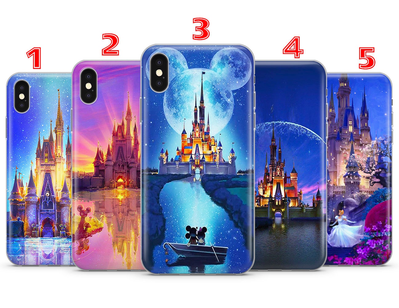 Disney Phone case Mickey Mouse Castle phone cover for iPhone 13 12 11 X XS XR 8+ 7 Samsung S21 S20 A12 A32 A52 A71 A72 Huawei phone case