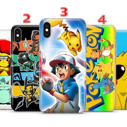 Anime Pika Phone Case For Iphone 13 12 11 X Xs Xr 8 7 Se22 Etsy Hong Kong