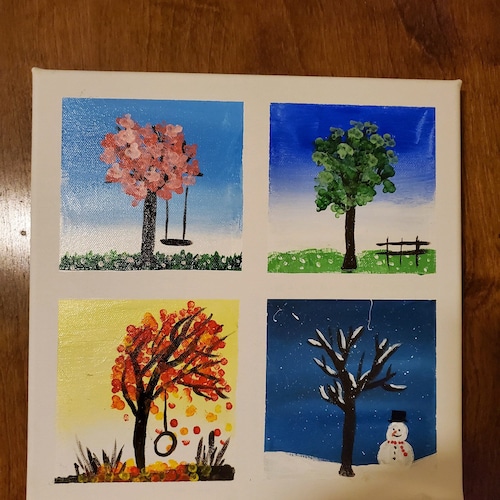 Four Seasons 4 Seasons Wall Art Chalkboard Art Chalk Art - Etsy