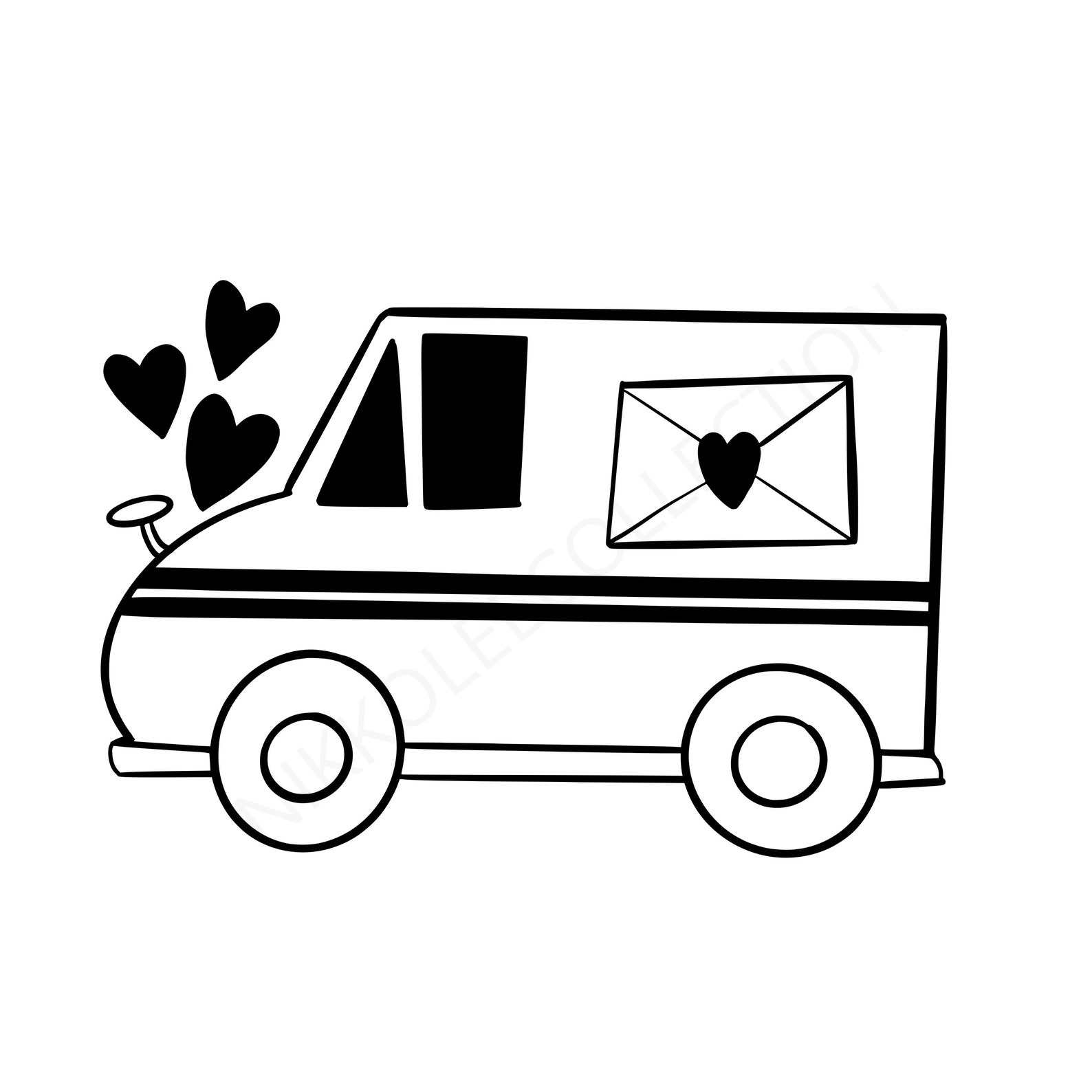 Mail Truck SVG Thank You Mail Truck USPS UPS Mailman Etsy
