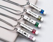 Cremation Of Ashes Memorial Jewelry Necklace Personalized Birthstone Urn Necklace Jewelry Necklace Memorial Gift Pet Ashes Necklace