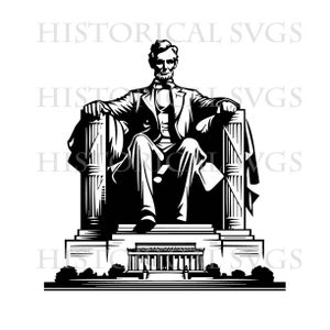 Lincoln Memorial SVG, JPG, PNG, dxf, pdf, eps Gráfico - Ideal para Cricut, Adesivos e Decalques de Vinil