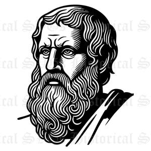 Plato SVG, JPG, PNG, dxf, pdf, eps Graphic - Ideal for Cricut, Stickers & Vinyl Decals