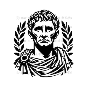 Julius Caesar SVG, JPG, PNG, dxf, pdf, eps Graphic - Ideal for Cricut, Stickers & Vinyl Decals